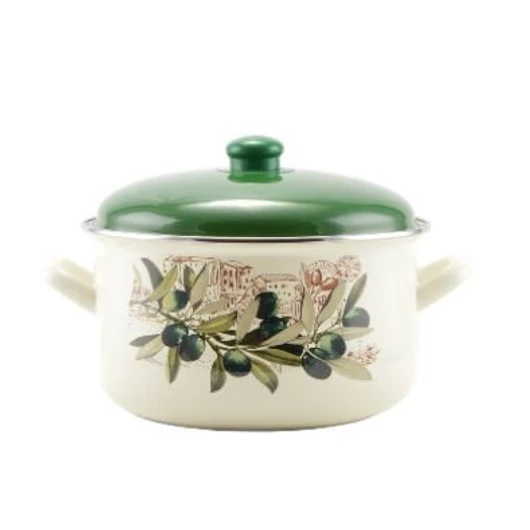 Oliva Zománcozott lábas fedővel 24 cm 6L