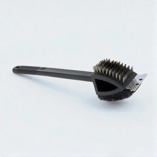 Grill tisztító kefe 3 az 1-ben – 375 mm hosszú, erős sörtékkel