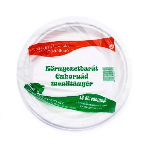 12 db/cs lebomló bio party tányér csomag