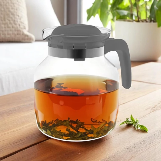 Kiöntő fedővel 1,5 L hőálló szürke