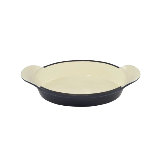 Perfect Home mini ovális zománcozott szeletsütő acélkék színben