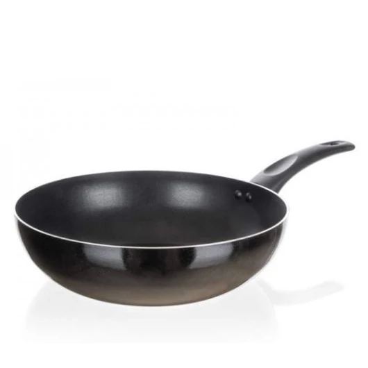 CUISINO black tapadásmentes wok serpenyő (28 cm-es)