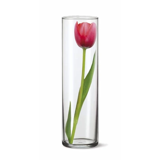 DRUM üveg váza (28x8,4 cm-es)