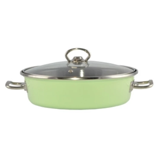ELITE szeletsütő üvegfedővel zöld színben 24 cm-es (2,6 L-es)
