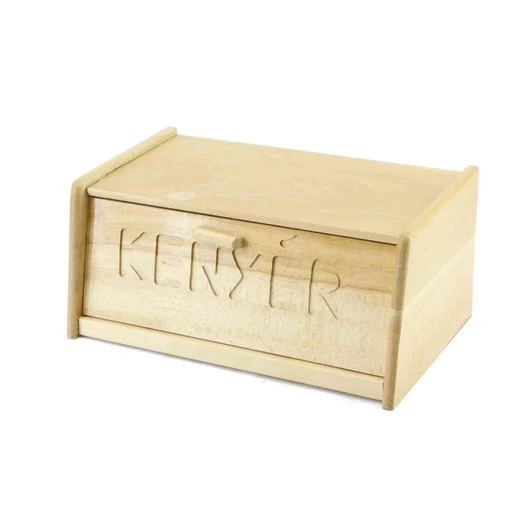 Fa kenyértartó (kenyér felirattal)