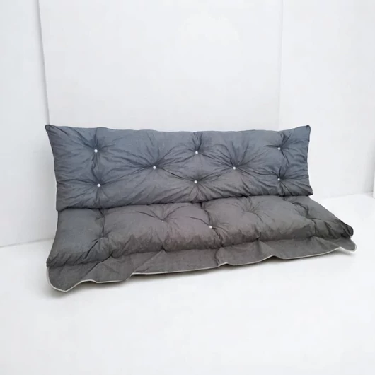 Hintaágy párna 150 cm 3 részes szürke