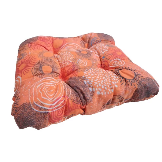 Puffy ülőpárna körmintás sárga színben (38x38x8 cm-es)