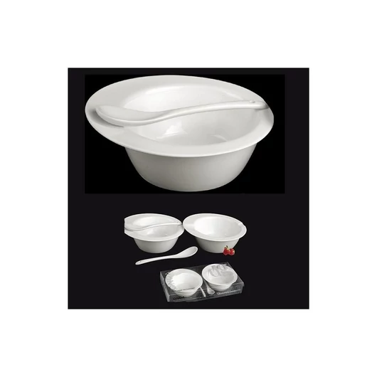 Express ONDA porcelán tálka+kanál 20 cl 2 db