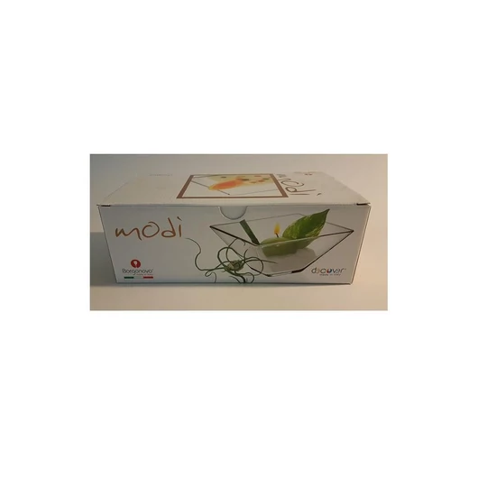Borgonovo MODI kínáló szögletes 14cm 4db díszdobozban