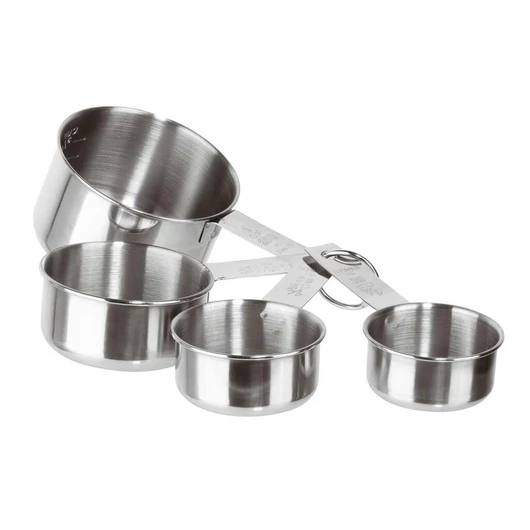 Paderno rozsdamentes mérce 4db  60-80-125-250 ml