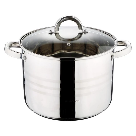 Blaumann GOURMET LINE rozsdamentes fazék üvegfedővel 12,5 L (BL-1012)