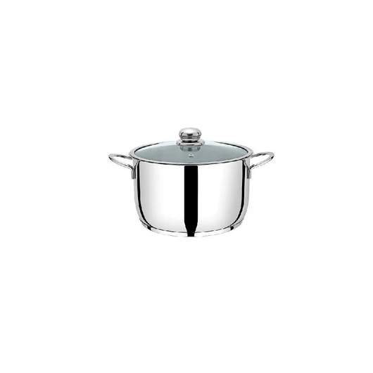Pintinox FIRST rozsdamentes fazék+üveg fedő 24cm 6,3l
