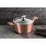 Kép 2/3 - Berlinger Haus ROSE GOLD bevonatos LÁBOS üveg fedővel  24cm 4,1l / BH-1515N / 
