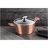 Kép 3/5 - Berlinger Haus ROSE GOLD bevonatos LÁBOS üveg fedővel  28cm 6,1l / BH-1516N /