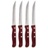 Kép 1/3 - BLAUMANN fanyelű steak kés recés 4db BL-5013