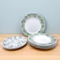 Kép 1/4 - Quality Ceramic LA BELLE kerámia étkészlet zöld-kék virágos (18 részes)