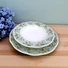 Kép 2/4 - 211161 Quality Ceramic LA BELLE kerámia étkészlet zöld-kék virágos (18 részes)