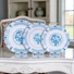 Kép 1/5 -  ONION 18 részes porcelán tányérkészlet - elegáns kék hagymás mintával