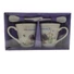 Kép 7/10 - porcelán csésze páros, kanállal levendula mintával (320 ml-es)