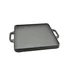 Kép 1/3 - 2 oldalas öntöttvas BBQ Grill lap 32x32cm