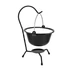 Kép 1/2 - Bogrács tálaló fekete zománcozott 0,8L (állvány nélkül)