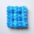 Kép 4/4 - Ülőpárna "PUFFY" 38x38x8 cm  kék kockás